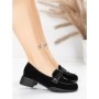 Pantofi Casual Dama din piele naturala 5820-20 BLACK | ADVANCER