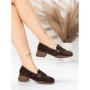 Pantofi Casual Dama din piele naturala 5820-20 COFFEE | ADVANCER