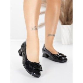 Balerini Dama din piele naturala 2321-90 BLACK | ADVANCER