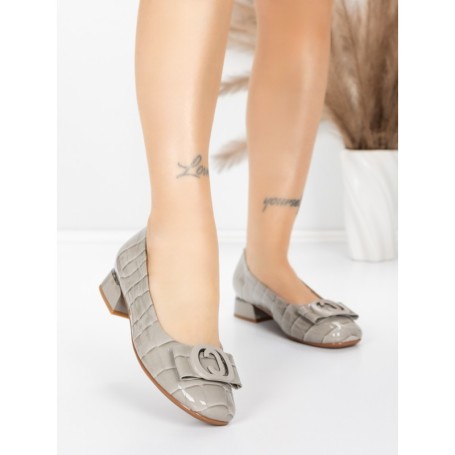 Balerini Dama din piele naturala 2321-90 GREY | ADVANCER