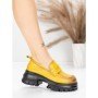 Pantofi Casual Dama din piele naturala 8307 YELLOW | ADVANCER