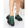 Pantofi Casual Dama din piele naturala 8307 GREEN | ADVANCER