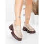 Pantofi Casual Dama din piele naturala 8307 CREAM | ADVANCER