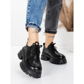 Pantofi Casual Dama din piele naturala 8305 BLACK | ADVANCER