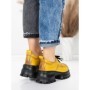 Pantofi Casual Dama din piele naturala 8305 YELLOW | ADVANCER