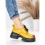 Pantofi Casual Dama din piele naturala 8305 YELLOW | ADVANCER