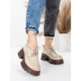 Pantofi Casual Dama din piele naturala 8305 CREAM | ADVANCER