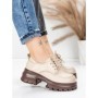 Pantofi Casual Dama din piele naturala 8305 CREAM | ADVANCER