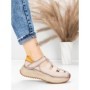 Pantofi Sport Dama din piele naturala KM8882 CREAM | ADVANCER