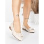 Balerini Dama din piele naturala 518-1 CREAM | ADVANCER