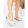 Balerini Dama din piele naturala 518-1 CREAM | ADVANCER