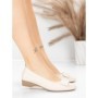 Balerini Dama din piele naturala 518-1 CREAM | ADVANCER