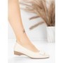 Balerini Dama din piele naturala 518-1 CREAM | ADVANCER