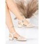 Sandale Dama din piele naturala 1215-1 CREAM | ADVANCER