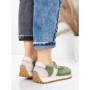 Pantofi Casual Dama din piele naturala KM9205 GREEN | ADVANCER