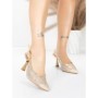 Pantofi Stiletto 5GZ85 LIGHT GOLD | MEI