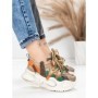 Pantofi Sport Dama din piele naturala HY8988-1 BROWN-GREEN | FRANCO GERARDO