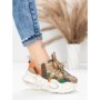 Pantofi Sport Dama din piele naturala HY8988-1 BROWN-GREEN | FRANCO GERARDO