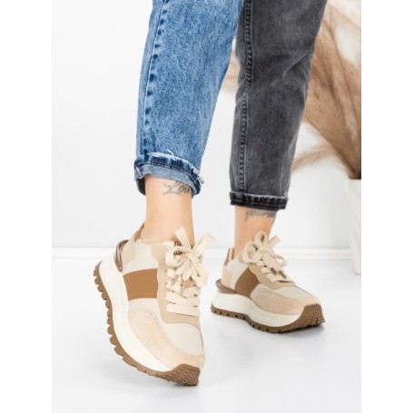 Sneakers Dama 5WL117 BROWN | MEI