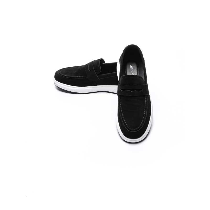 Mocasini Barbati din piele naturala 10135F BLACK | ADVANCER