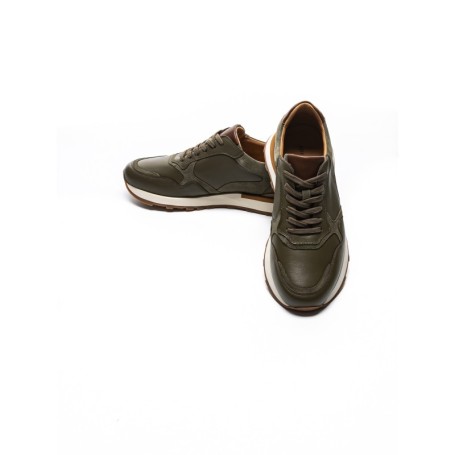 Pantofi Sport Barbati din piele naturala 3-927-25 GREEN | ADVANCER