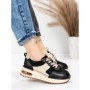 Pantofi Sport Dama din piele naturala 6055 BLACK | ADVANCER