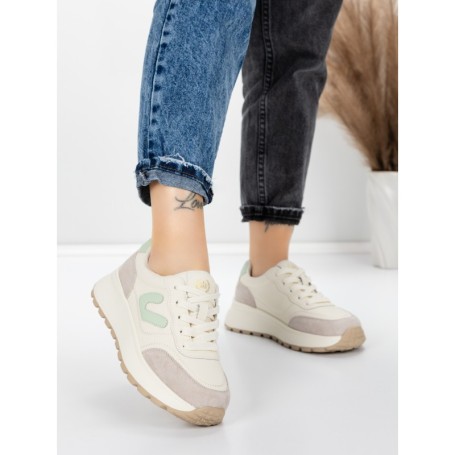 Pantofi Sport Dama din piele naturala 76098-8 GREEN | ADVANCER
