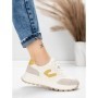 Pantofi Sport Dama din piele naturala 76098-8 YELLOW | ADVANCER