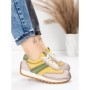 Pantofi Sport Dama din piele naturala KM9218 YELLOW-GREEN | ADVANCER