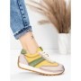 Pantofi Sport Dama din piele naturala KM9218 YELLOW-GREEN | ADVANCER