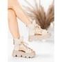 Sandale Dama din piele naturala 19685 CREAM | ADVANCER