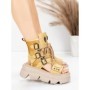 Sandale Dama din piele naturala 19633 YELLOW | ADVANCER