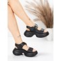 Sandale Dama din piele naturala 6818 BLACK | ADVANCER