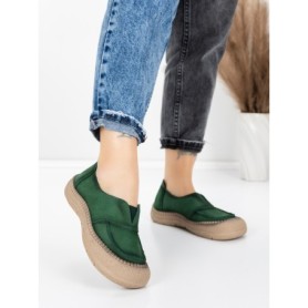 Pantofi Casual Dama din piele naturala KM5165 GREEN | ADVANCER