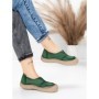 Pantofi Casual Dama din piele naturala KM5165 GREEN | ADVANCER