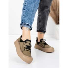 Pantofi Sport Dama din piele naturala 999 GREEN | ADVANCER