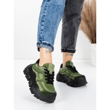 Pantofi Sport Dama din piele naturala 9805 GREEN | FRANCO GERARDO