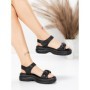 Sandale Dama din piele naturala 2562 BLACK | ADVANCER