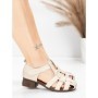 Sandale Dama din piele naturala 7983 CREAM | ADVANCER