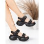 Sandale Dama din piele naturala 6818-1 BLACK | ADVANCER