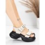 Sandale Dama din piele naturala 6818-1 CREAM | ADVANCER