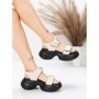 Sandale Dama din piele naturala 6818-1 CREAM | ADVANCER