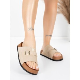 Papuci Dama din piele naturala 2559 APRICOT | ADVANCER