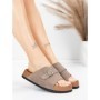 Papuci Dama din piele naturala 2559 GREY | ADVANCER
