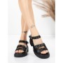 Sandale Dama din piele naturala 10672 BLACK | ADVANCER