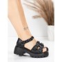 Sandale Dama din piele naturala 10672 BLACK | ADVANCER