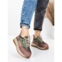 Pantofi Sport Dama din piele naturala 2625 COFFEE-CREAM | ADVANCER