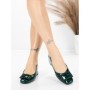 Pantofi cu toc din piele naturala 1011-1062 GREEN | FORMAZIONE