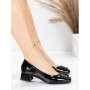 Pantofi cu toc din piele naturala 1011-1062 BLACK | FORMAZIONE