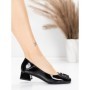 Pantofi cu toc din piele naturala 1011-1062 BLACK | FORMAZIONE
